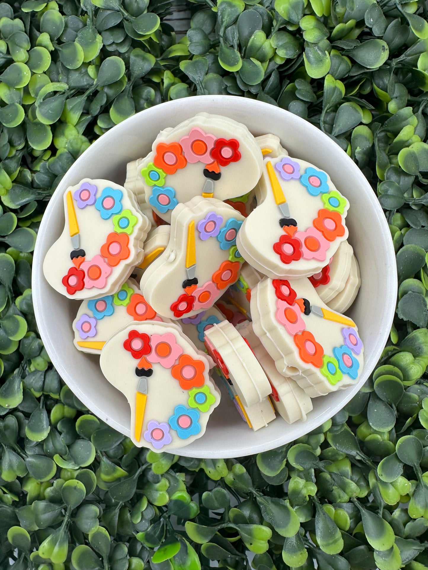 Paint Pallete Silicone Focal Bead