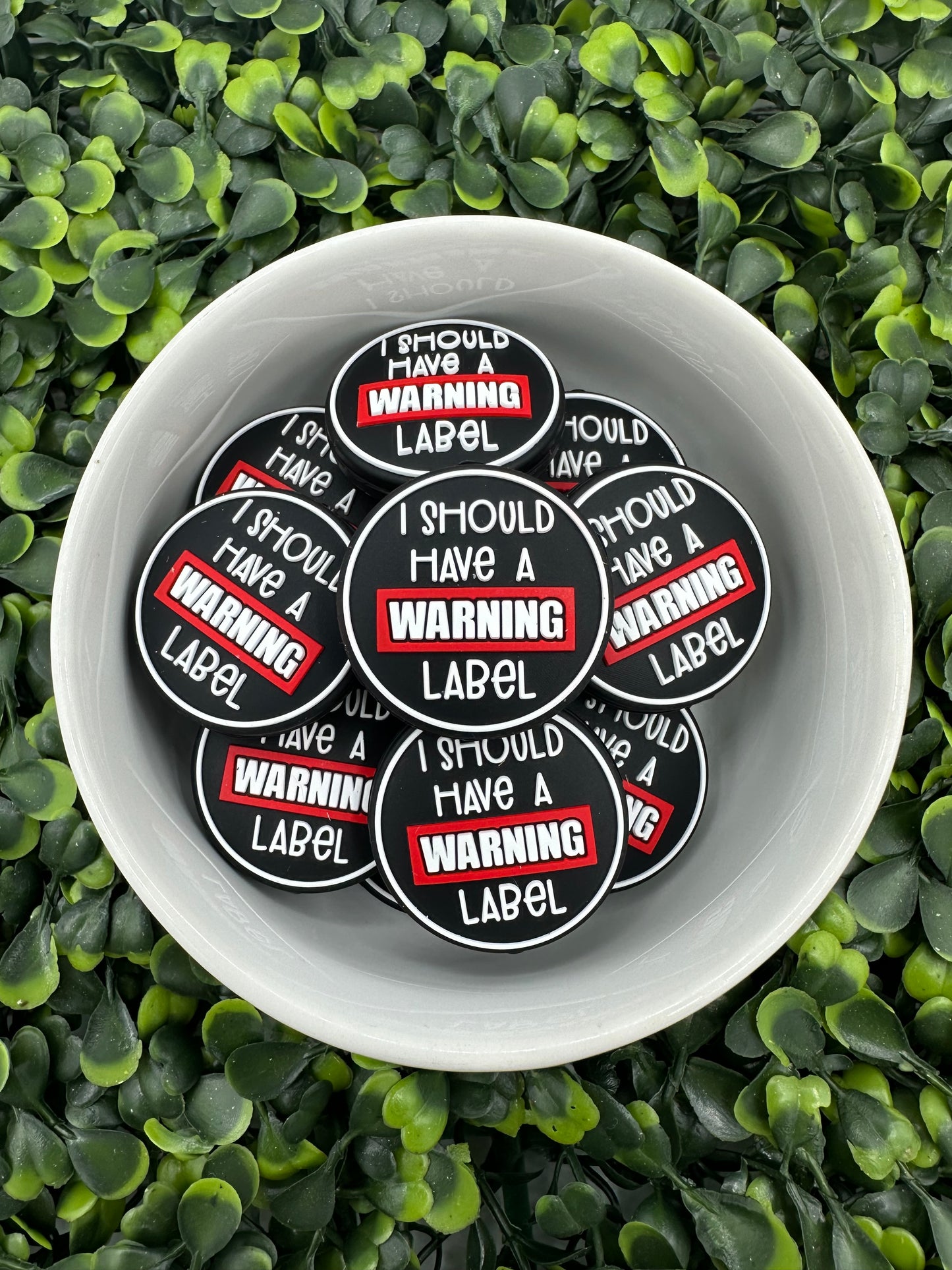 I Should Have A Warning Label Silicone Focal Bead