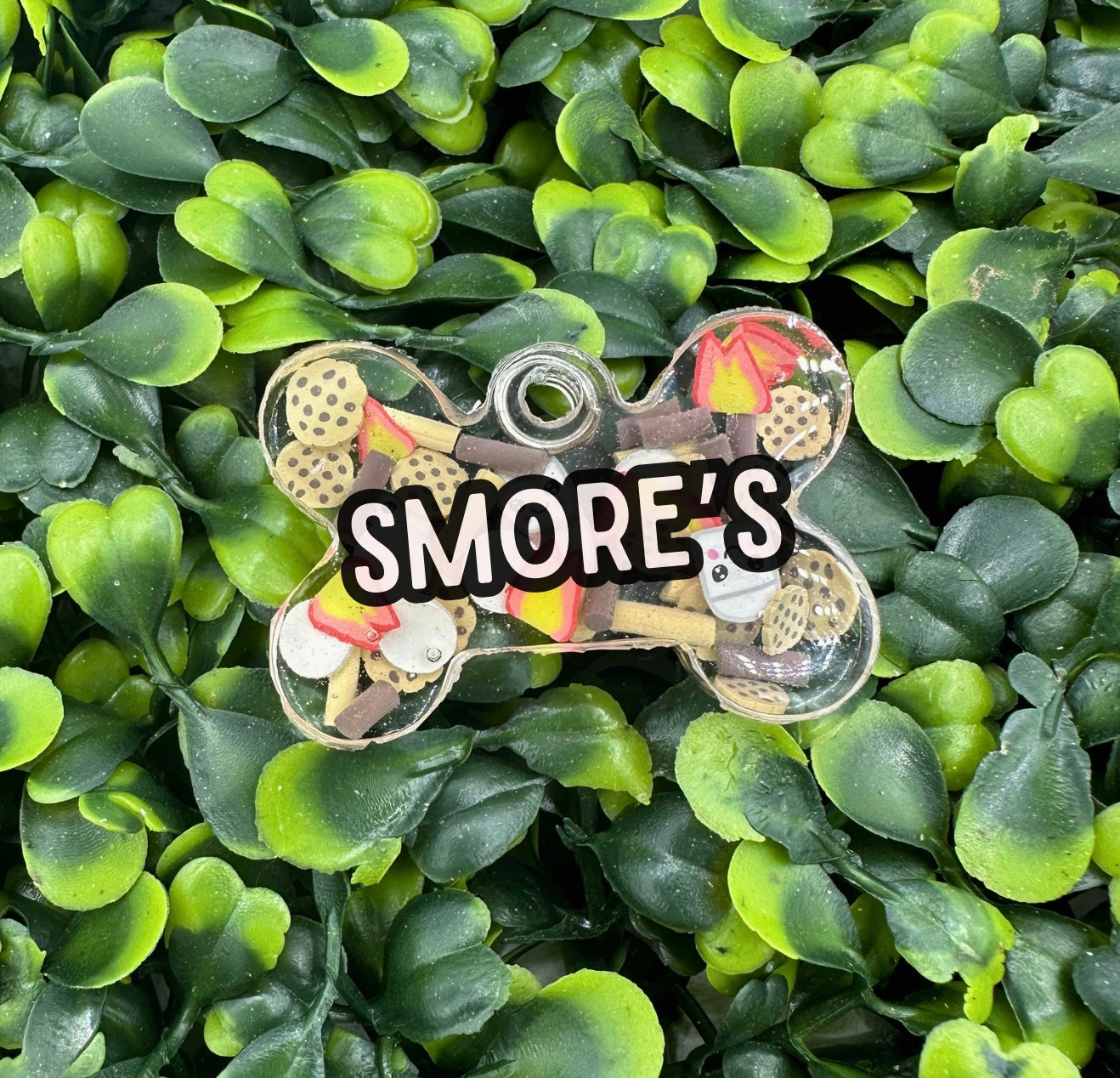 Sโmores themed Resin Animal ID Tags