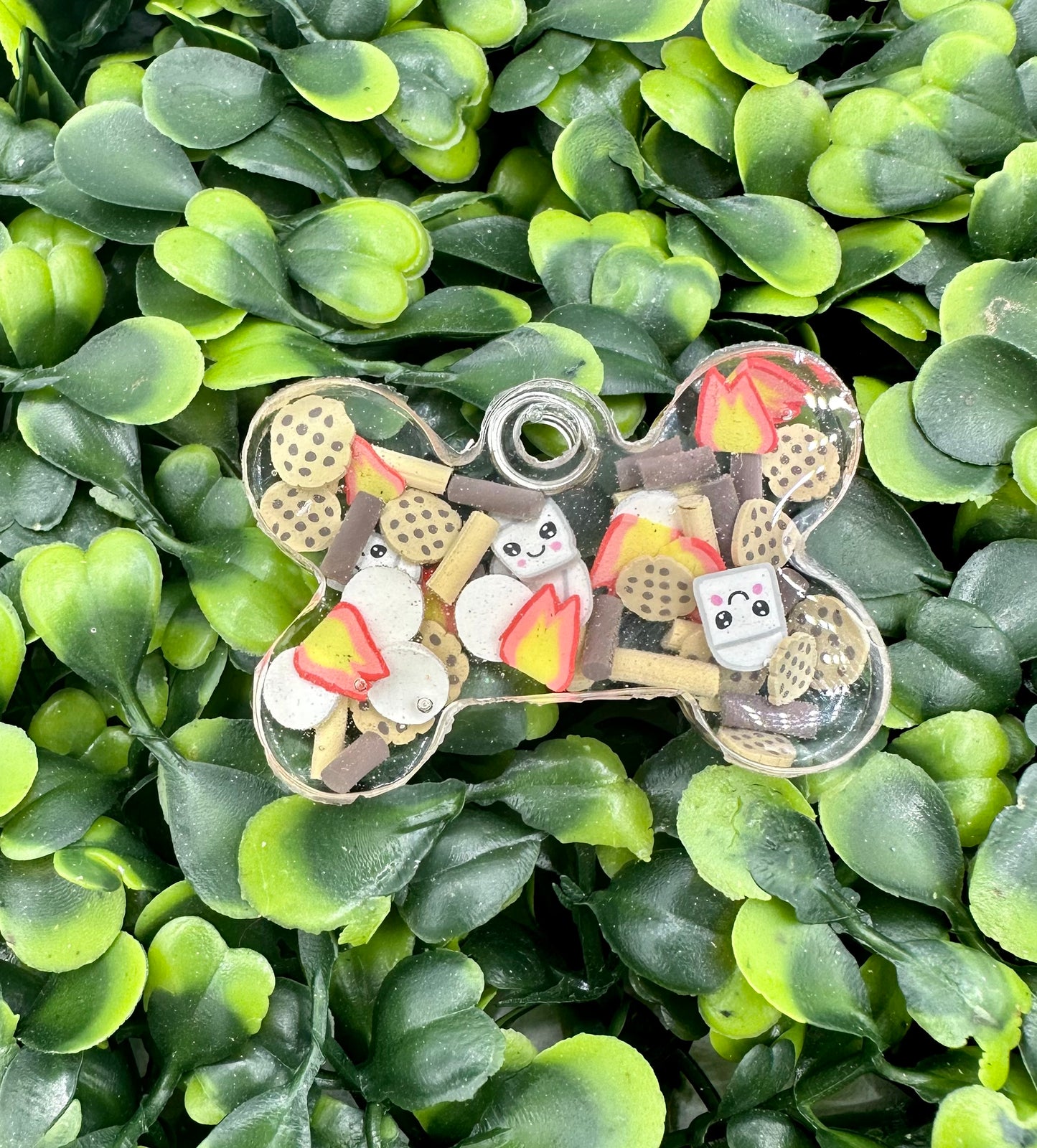 Sโmores themed Resin Animal ID Tags