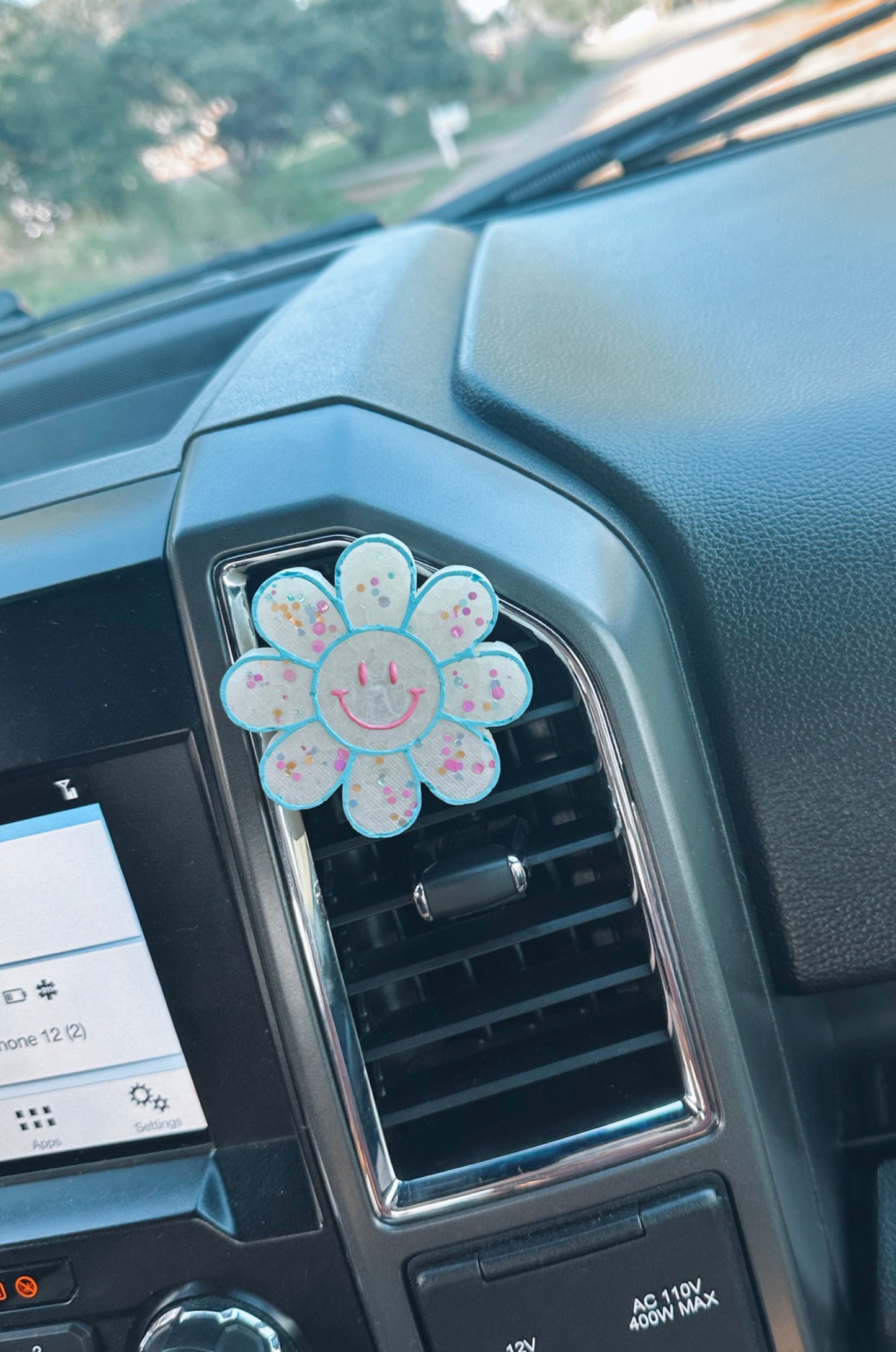 Smiley Daisy Car Freshie