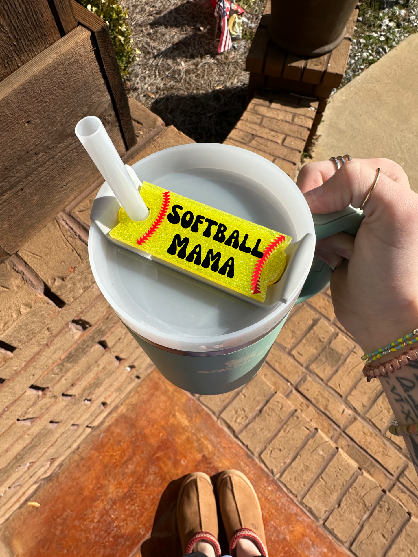 Softball Custom Tumbler Tag