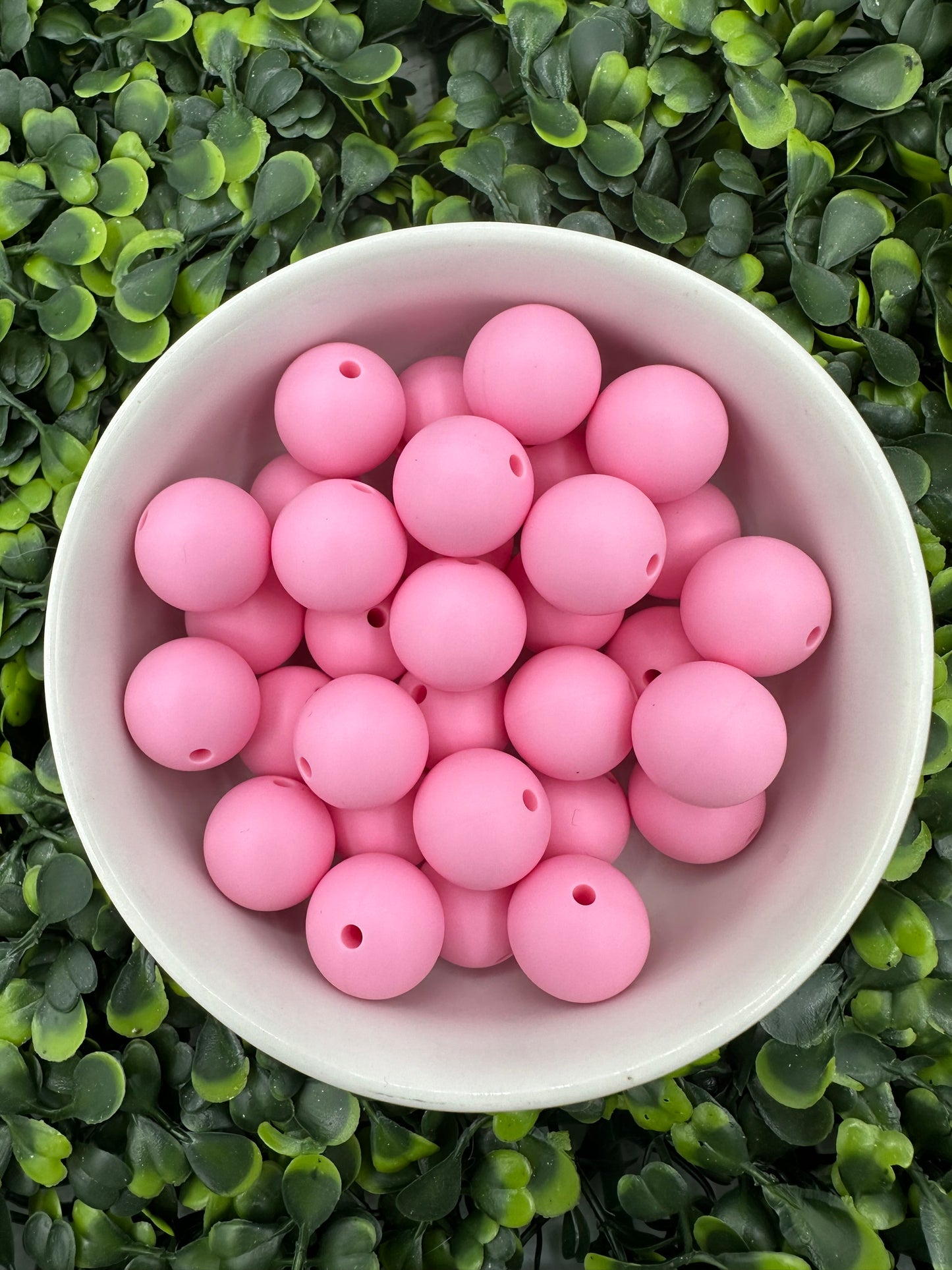 15mm Bubblegum Pink Silicone Bead