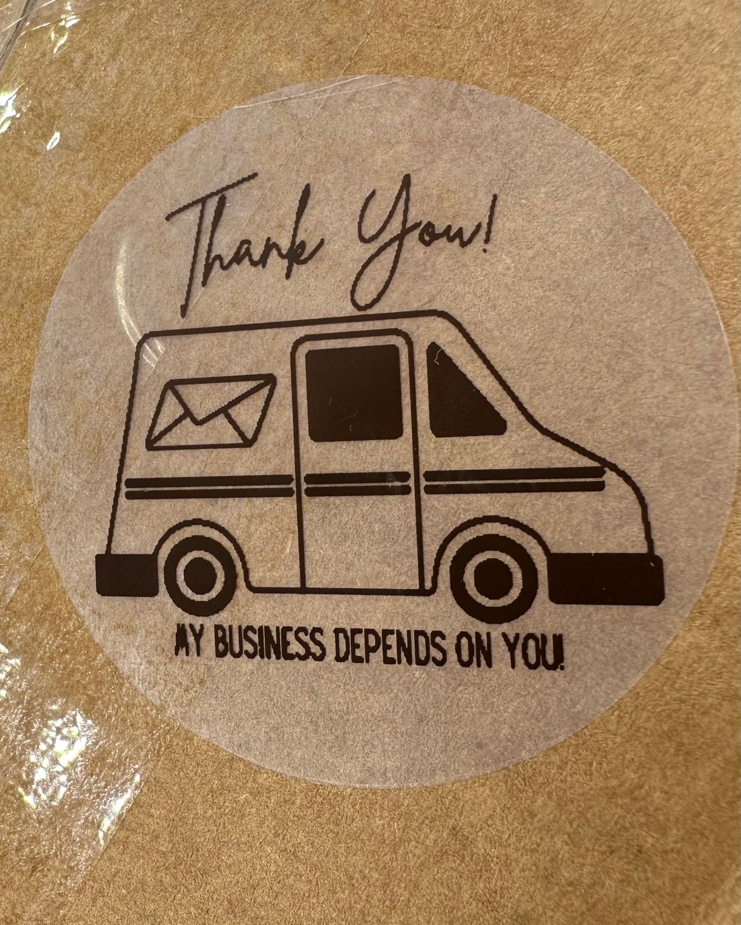 Mailman Appreciation Thermal Stickers