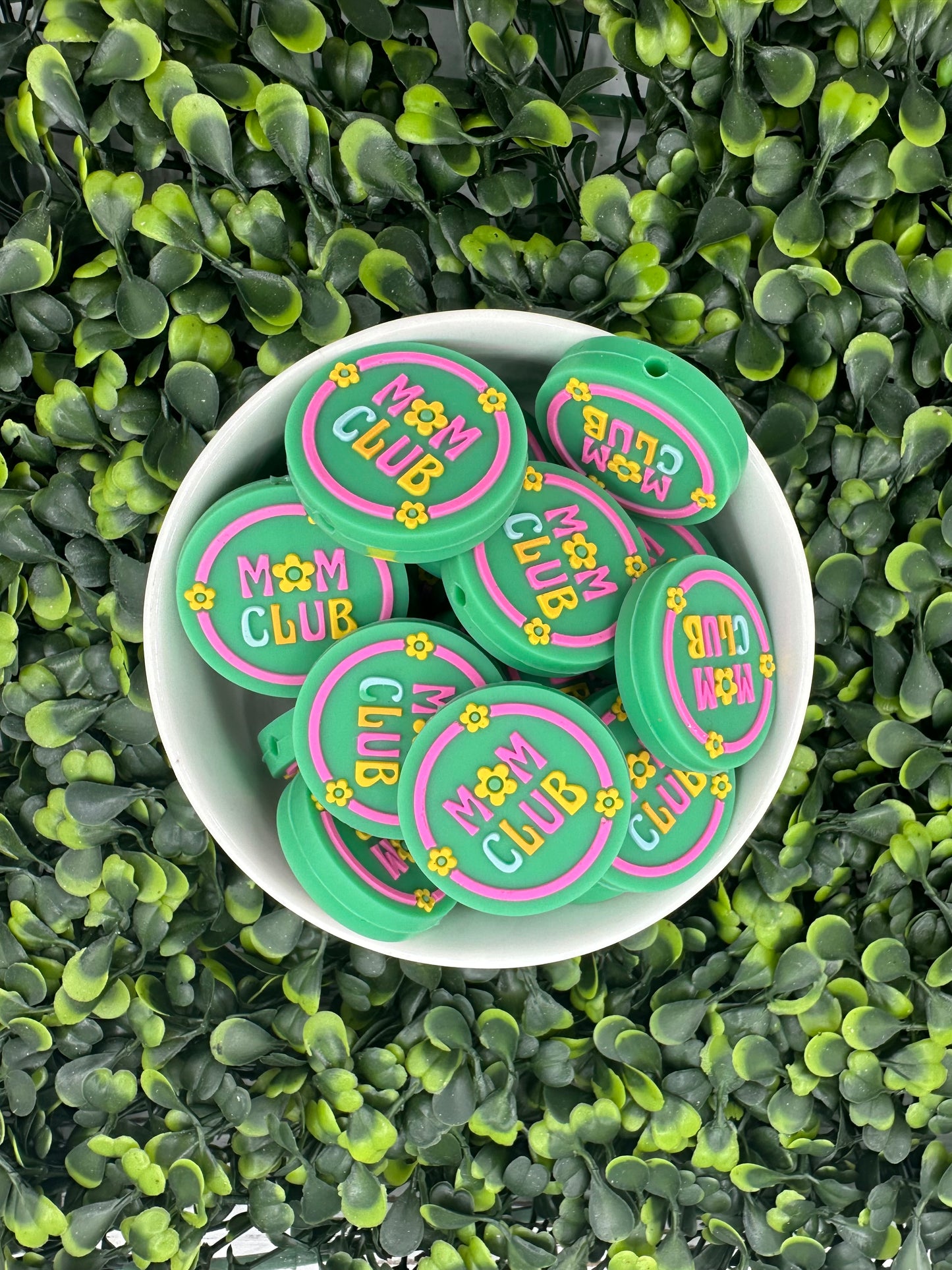 Mom Club Silicone Focal Bead