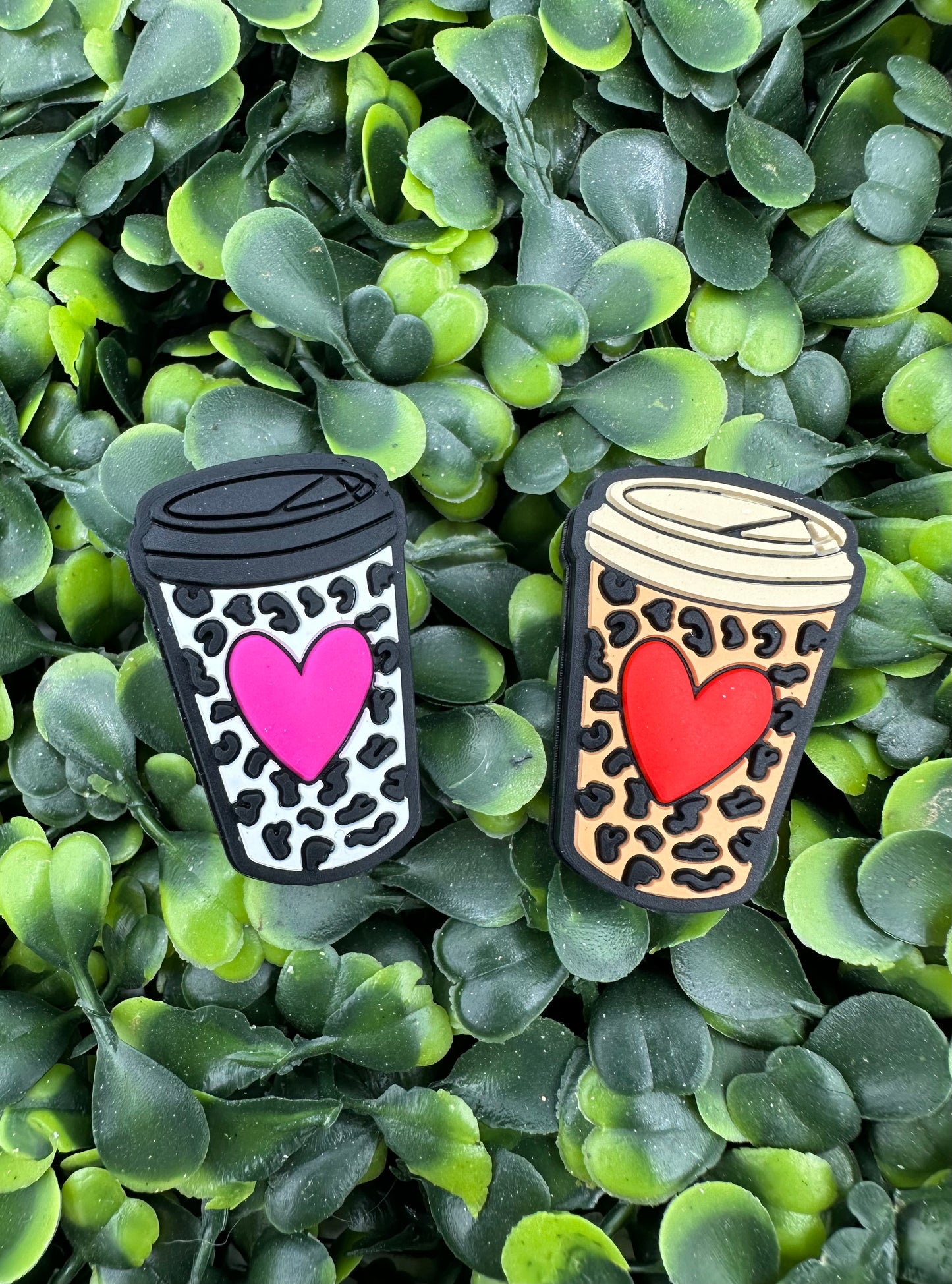 Love Coffee Cup Silicone Focal Bead