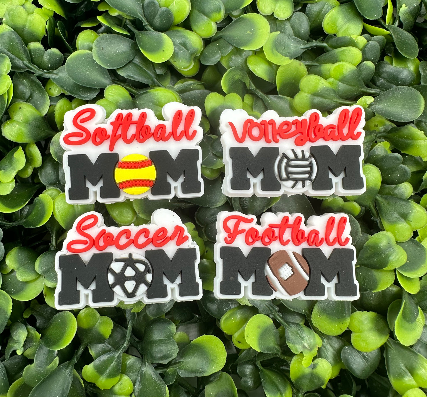 Sports Mom Silicone Focal Bead