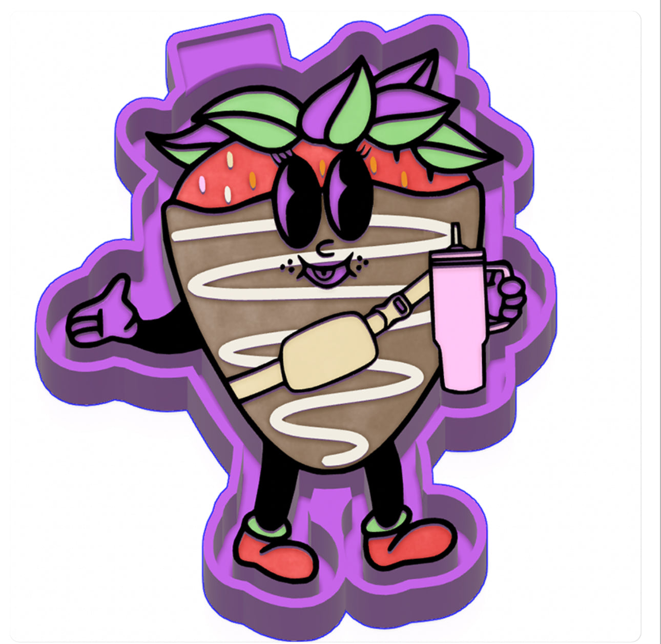 Boujee Strawberry Silicone Mold