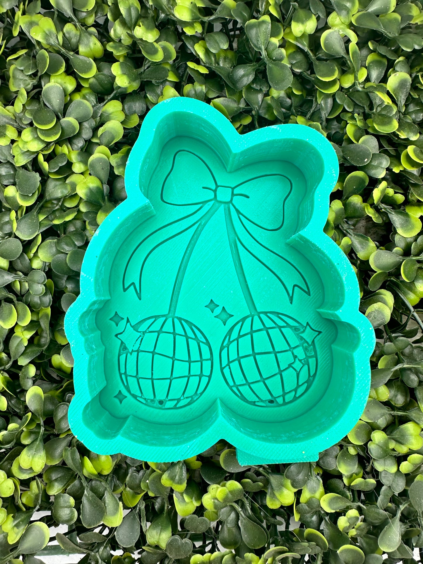 Coquette Bow Disco Cherry Silicone Mold