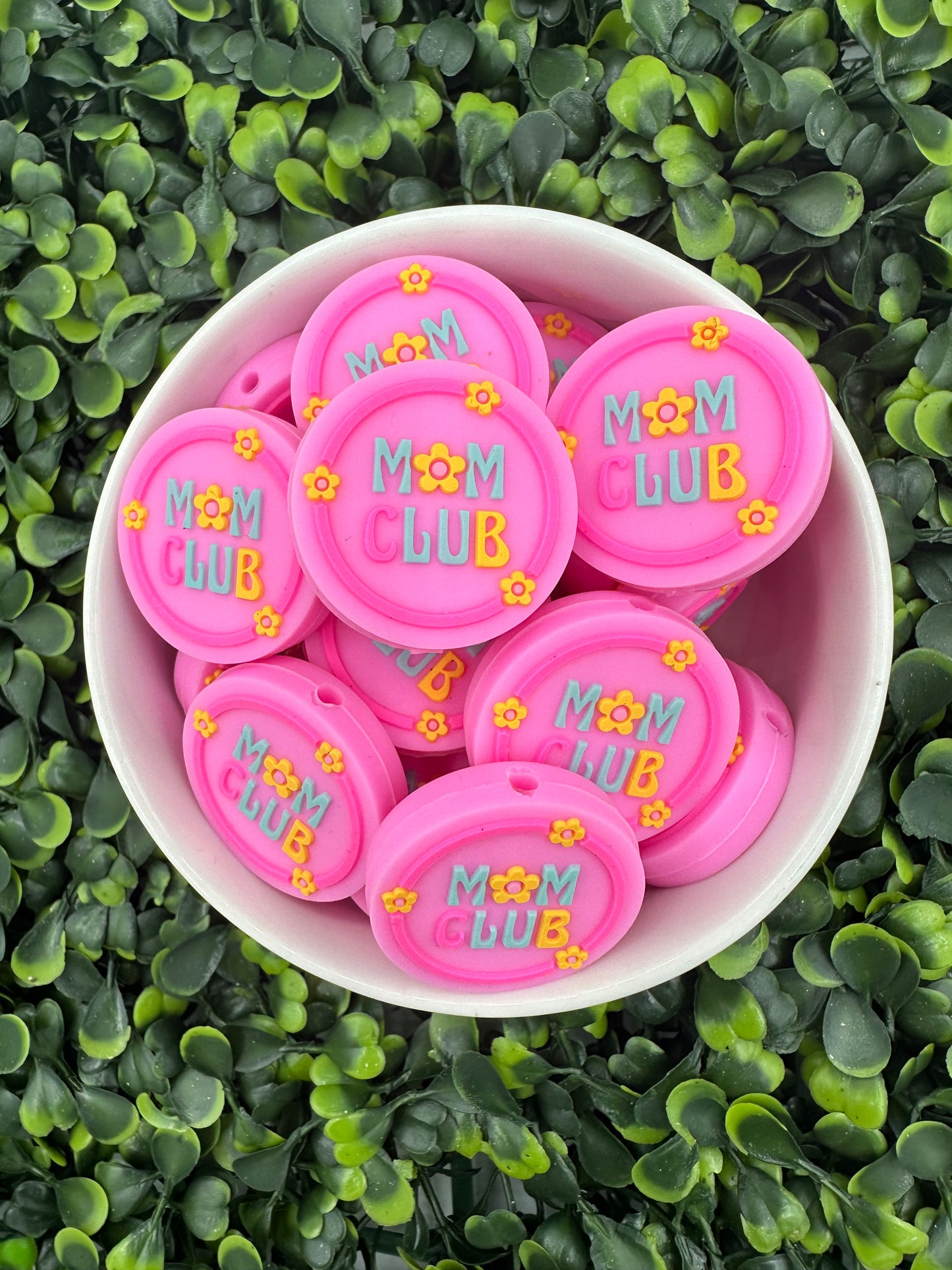 Mom Club Silicone Focal Bead