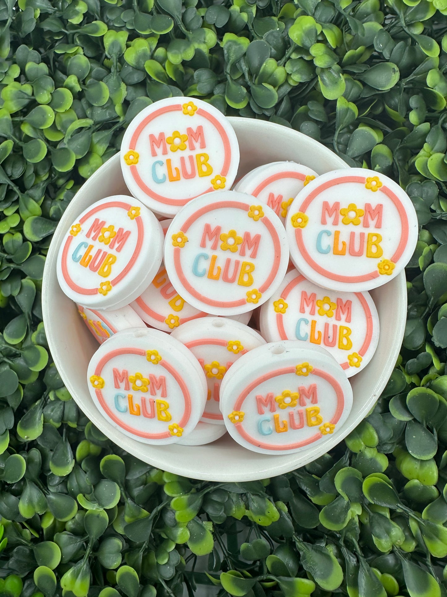 Mom Club Silicone Focal Bead