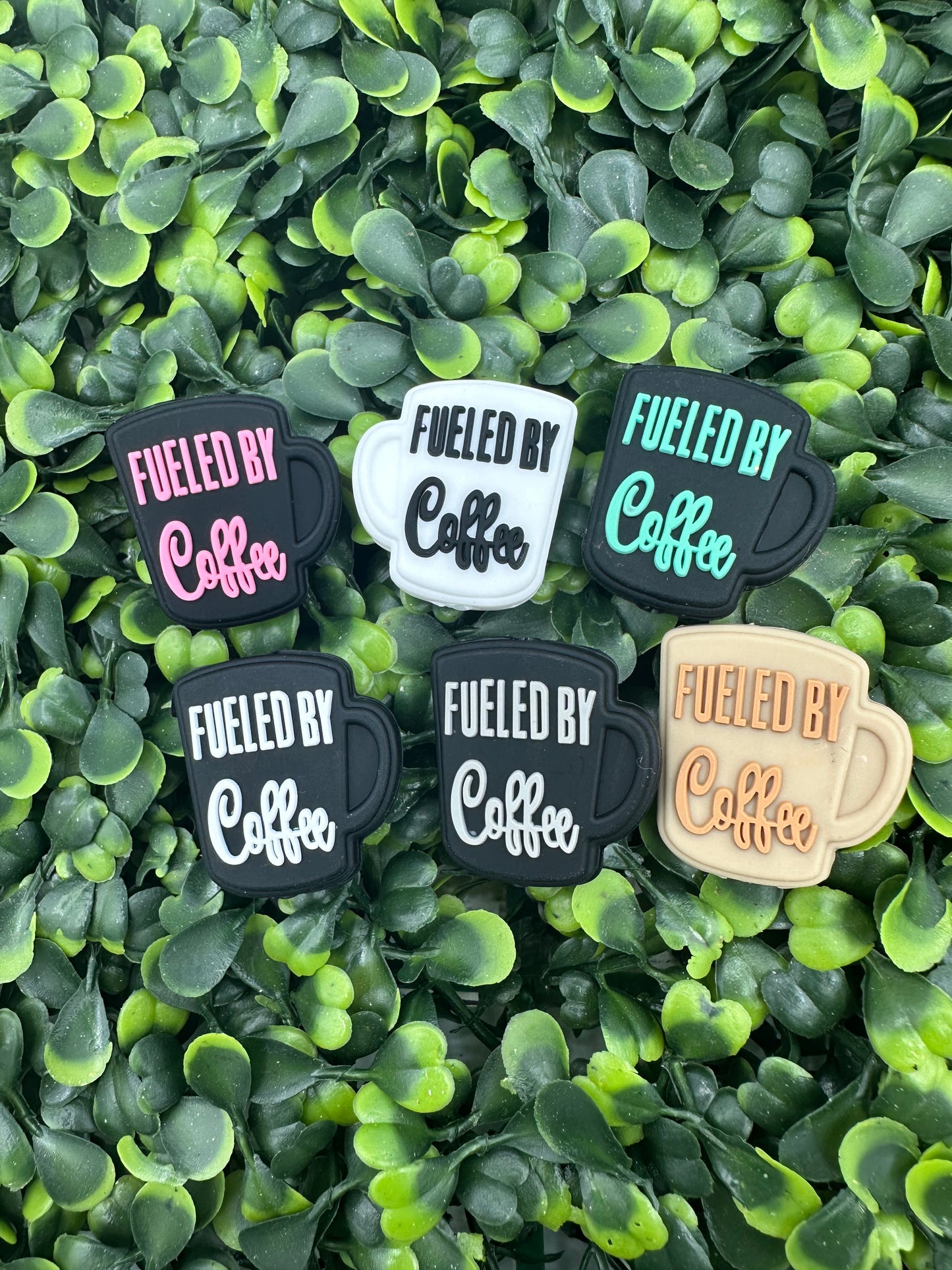 Fueled By Coffee Silicone Focal Bead