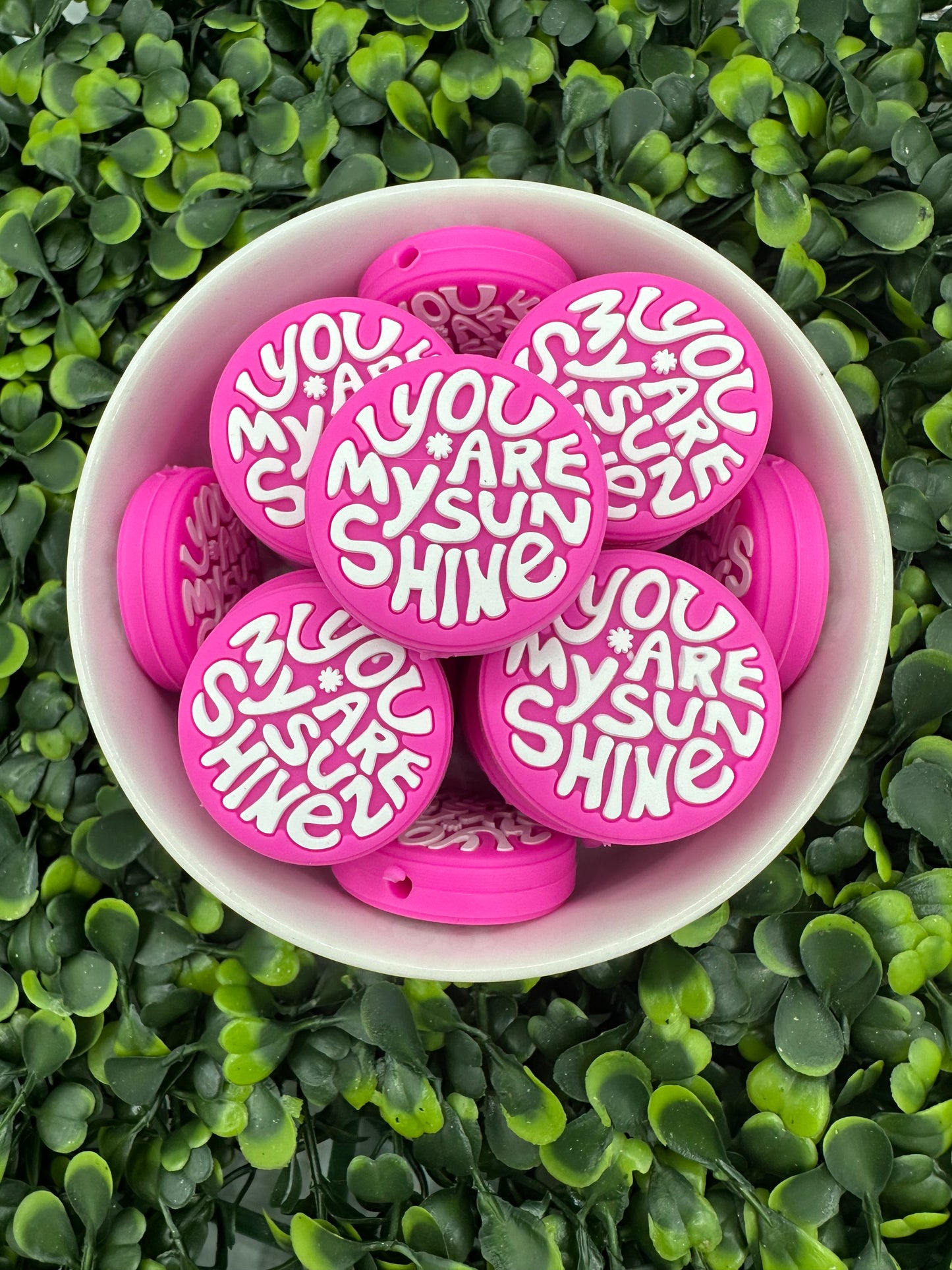 You Are My Sunshine Silicone Focal Bead
