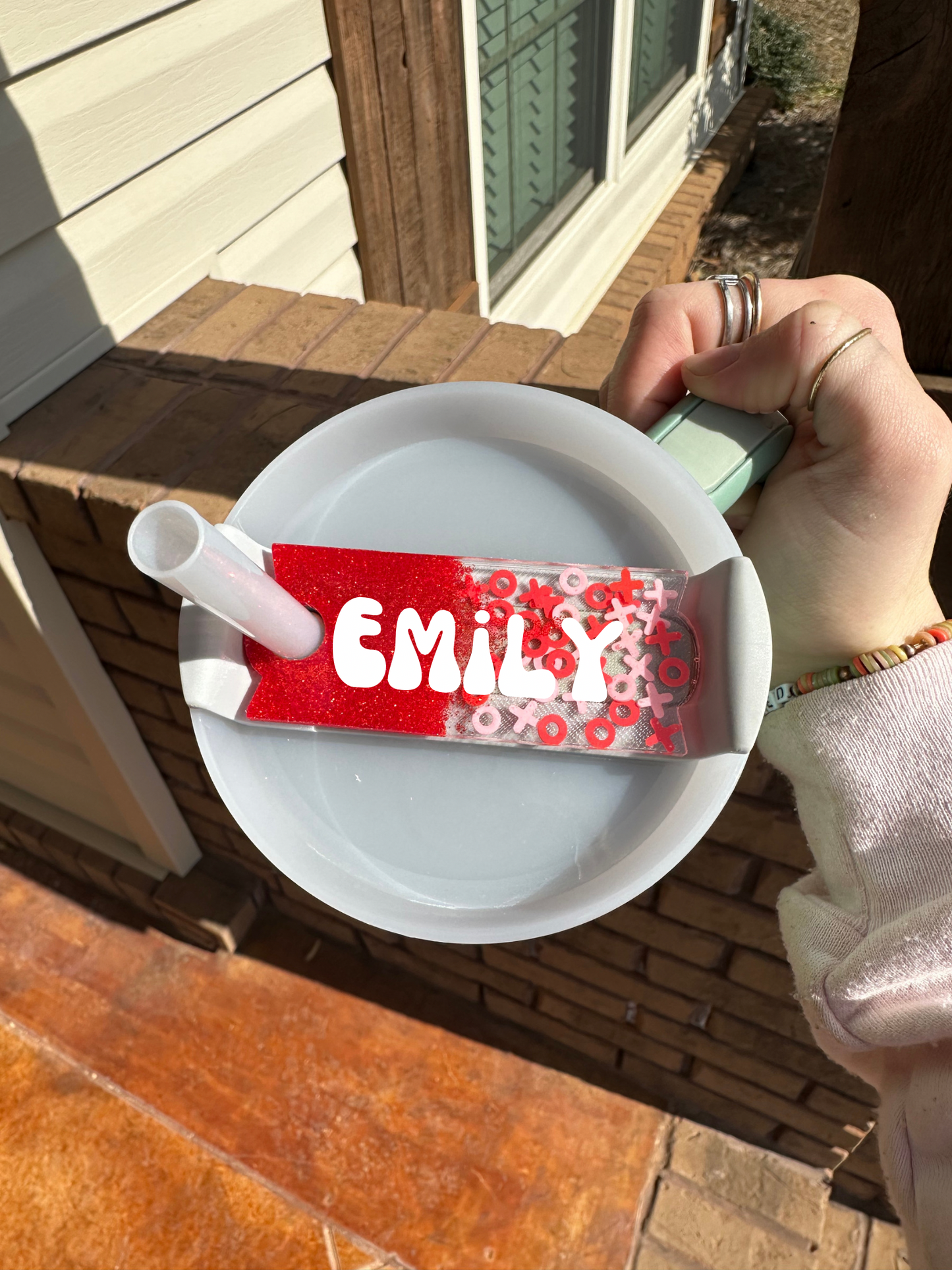 Valentines Day Custom Tumbler Tag