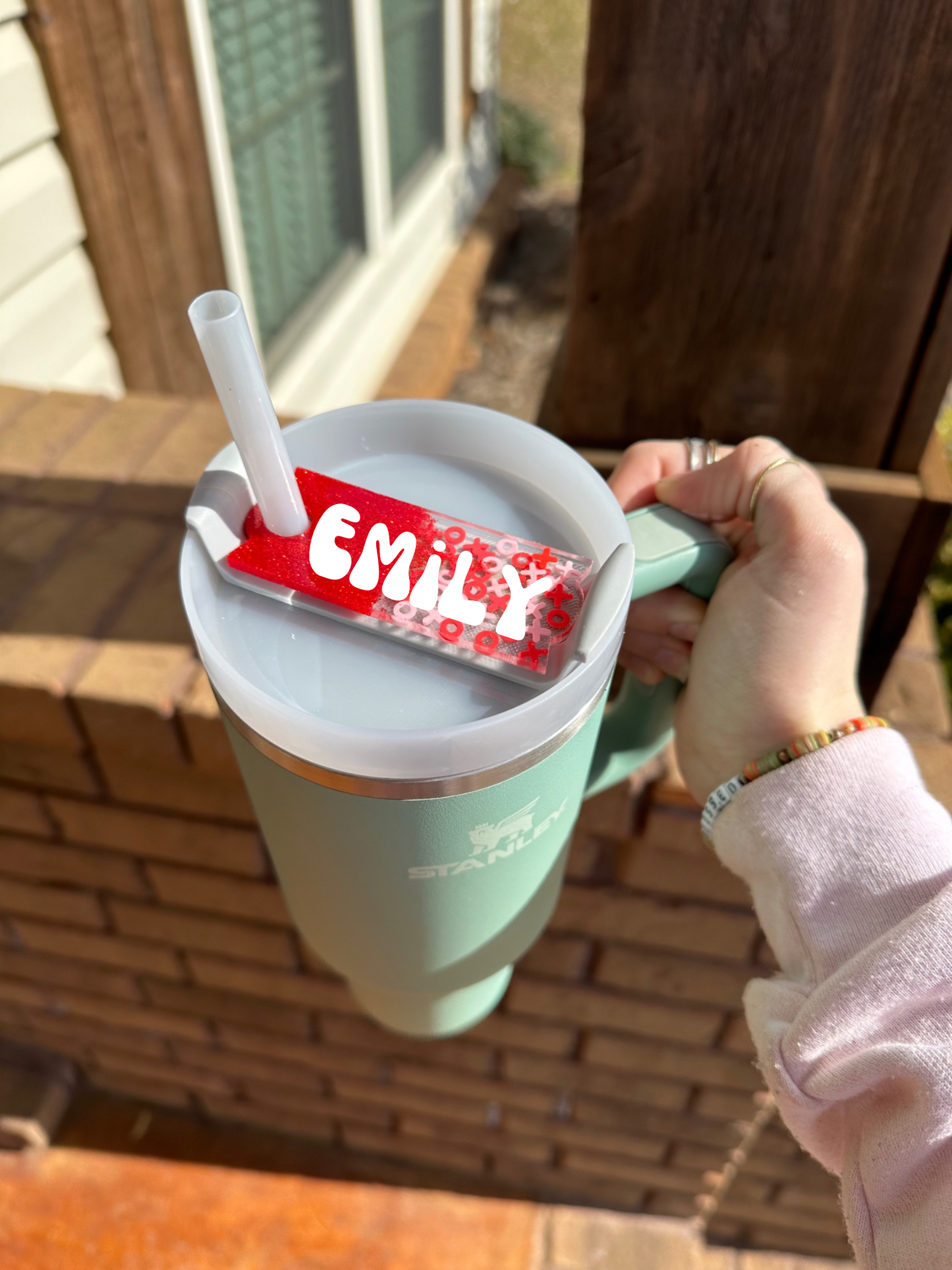 Valentines Day Custom Tumbler Tag