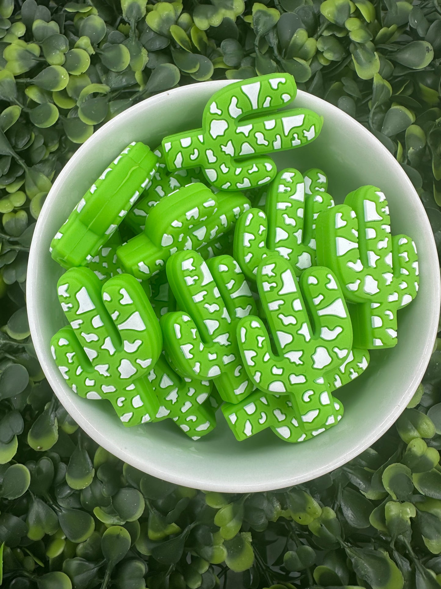 Western Cactus Silicone Focal Bead