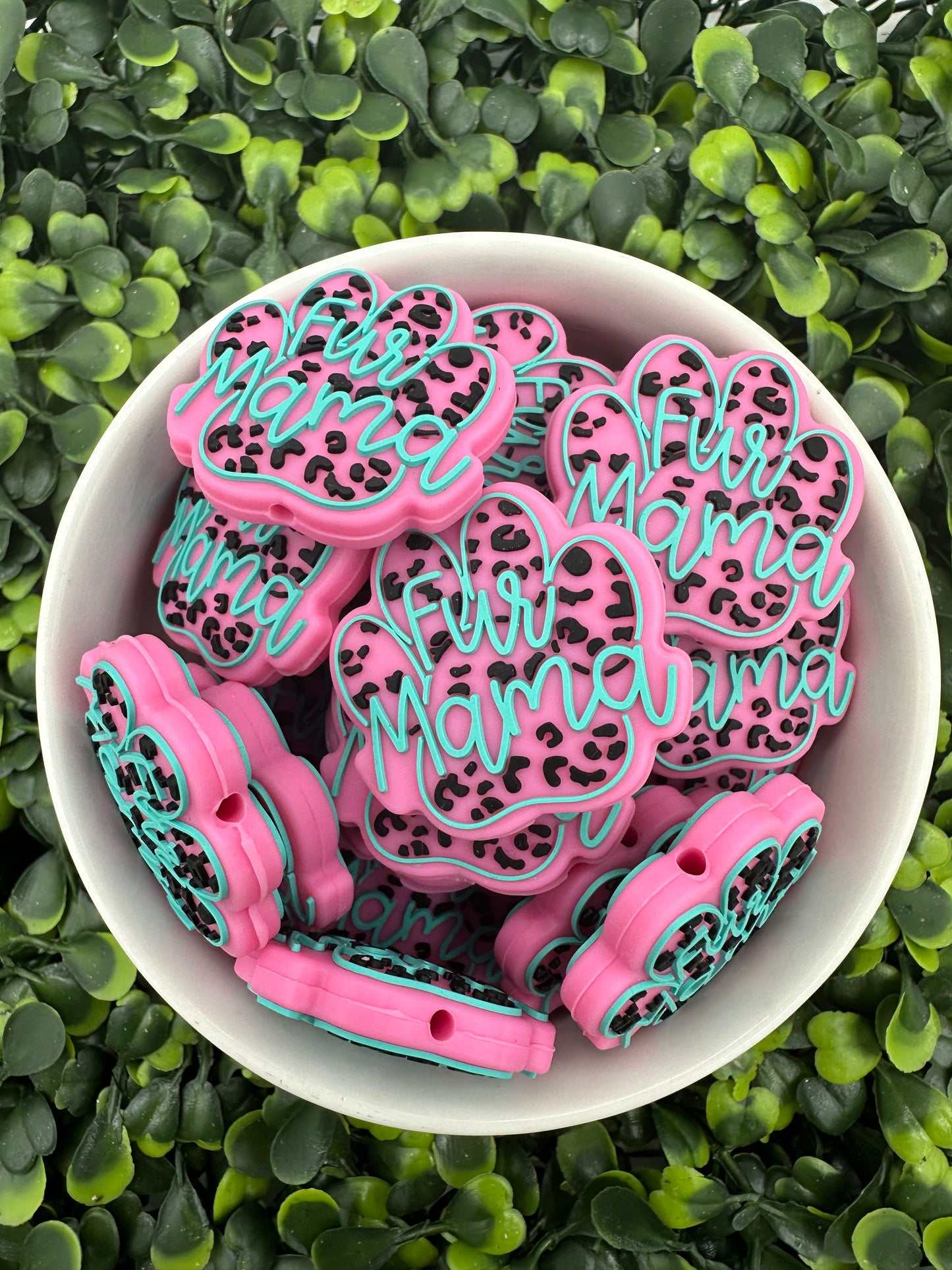 Fur Mama Silicone Focal Bead