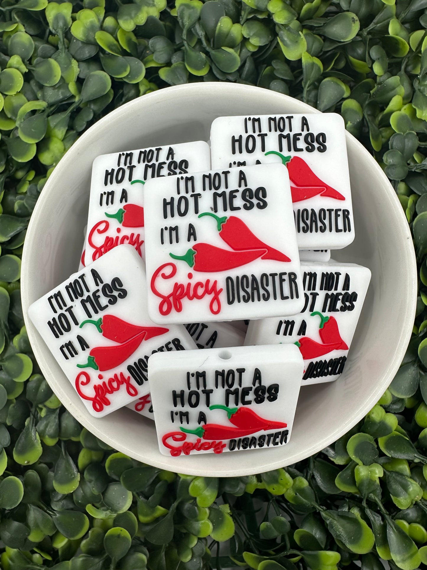 Spicy Disaster Silicone Focal Bead