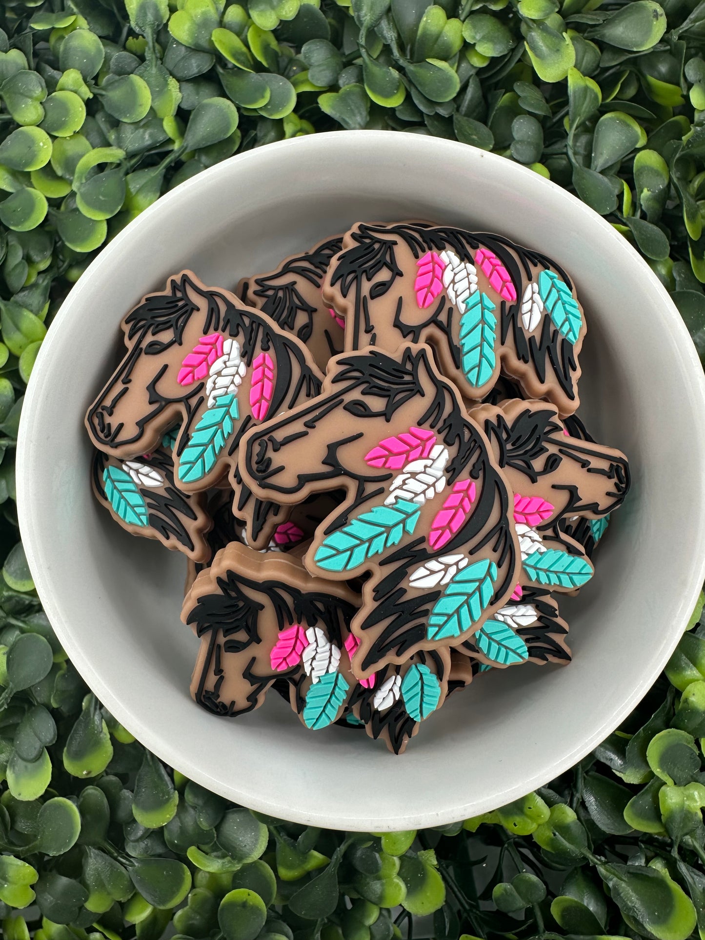 Horse Silicone Focal Bead