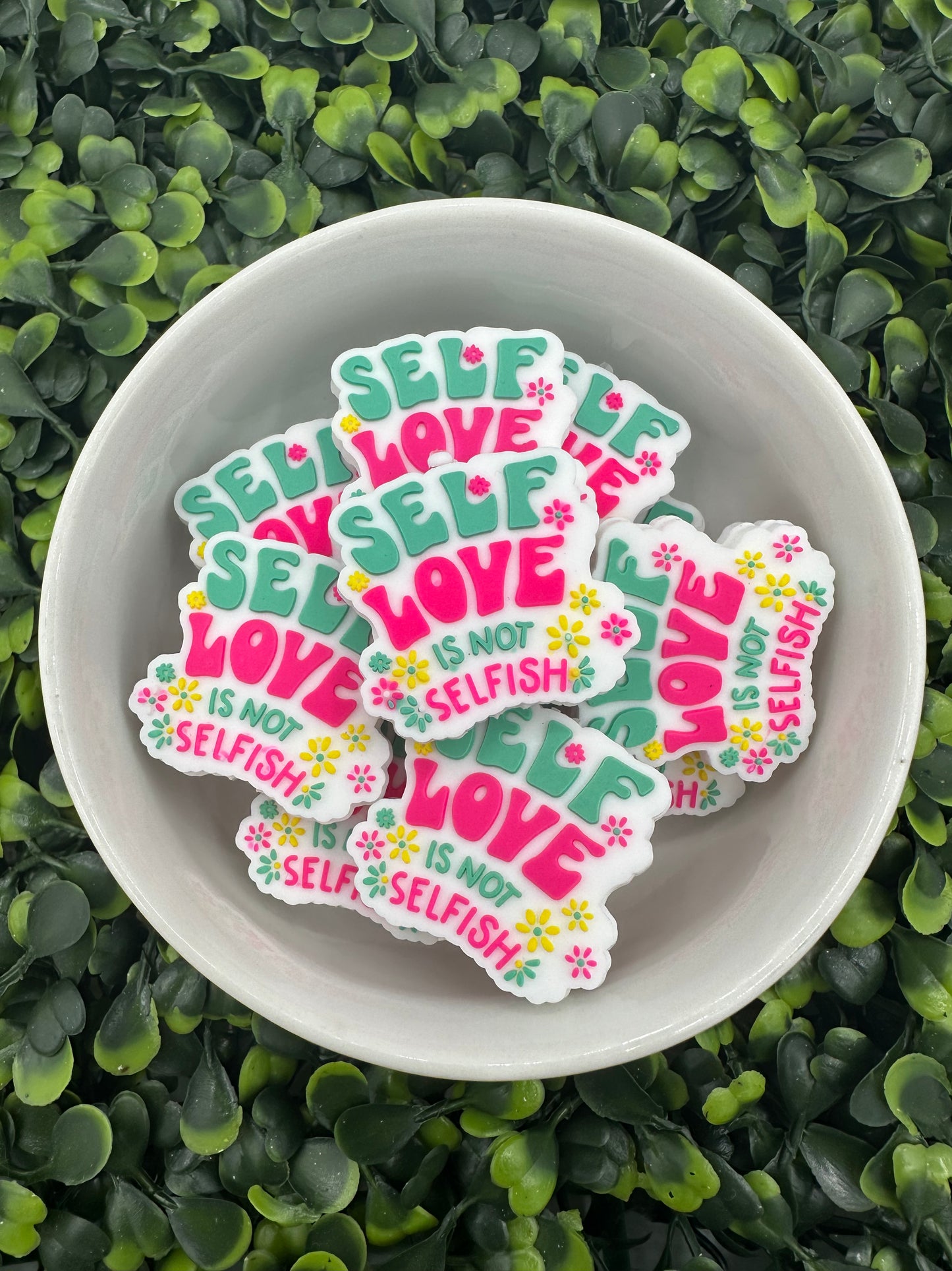 Self Love Is Not Selfish Silicone Focal Bead