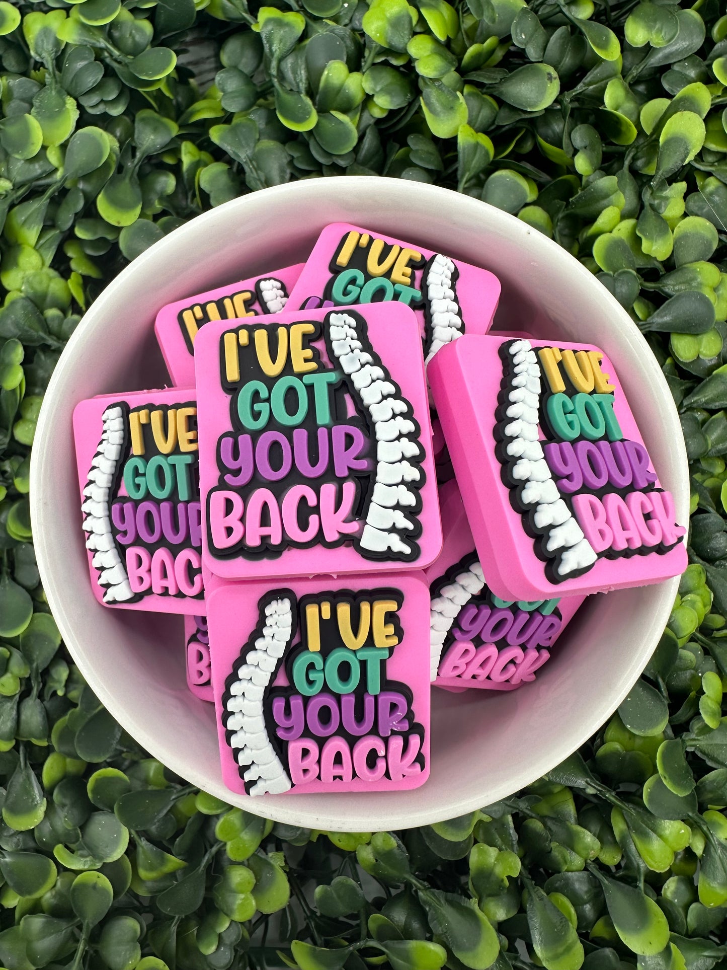 I’ve Got Your Back Silicone Focal Bead