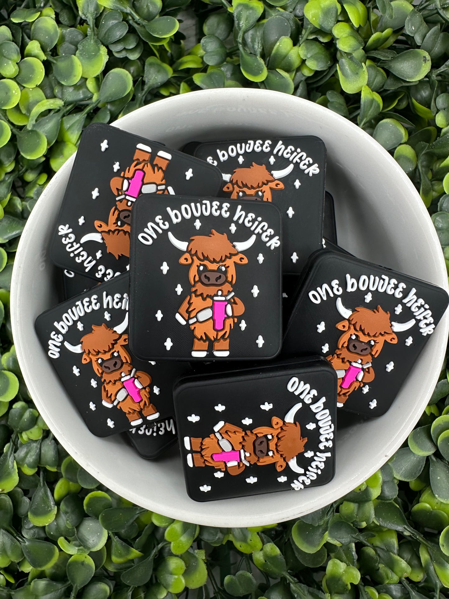 One Boujee Heifer Silicone Focal Bead