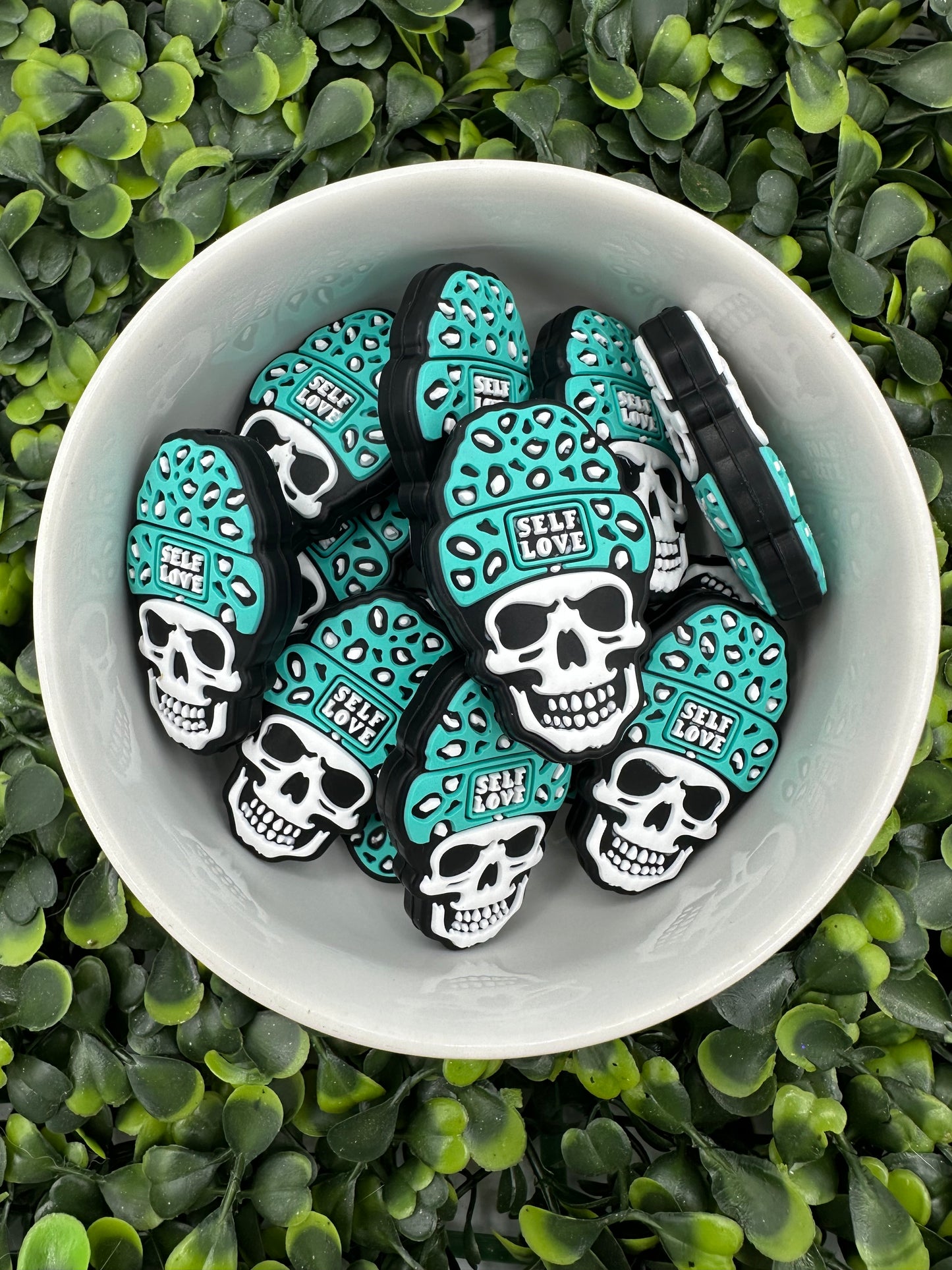 Self Love Skeleton Silicone Focal Bead