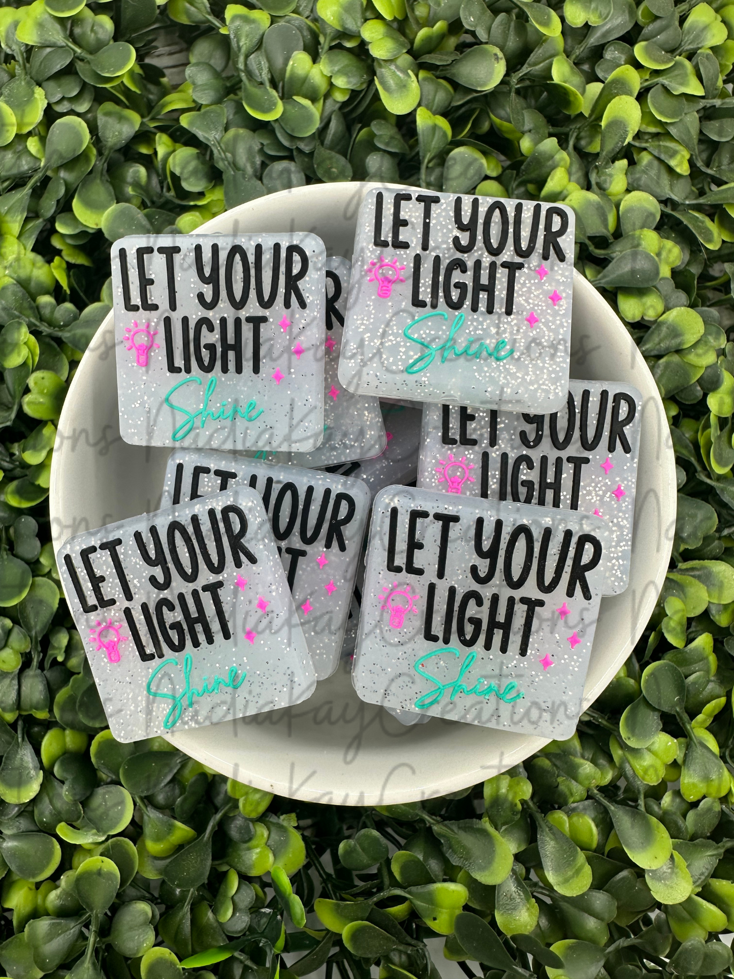 Let Your Light Shine Silicone Focal Bead