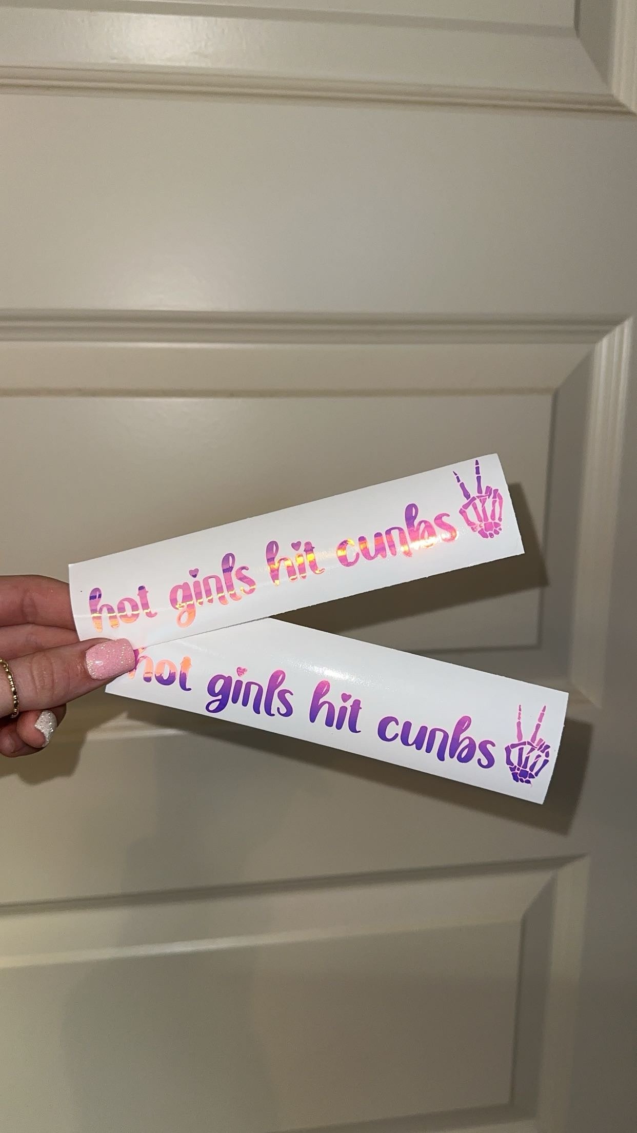 Hot Girls Hit Curbs Decal