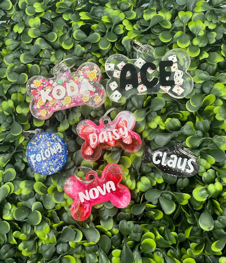 Custom Resin Animal ID Tags
