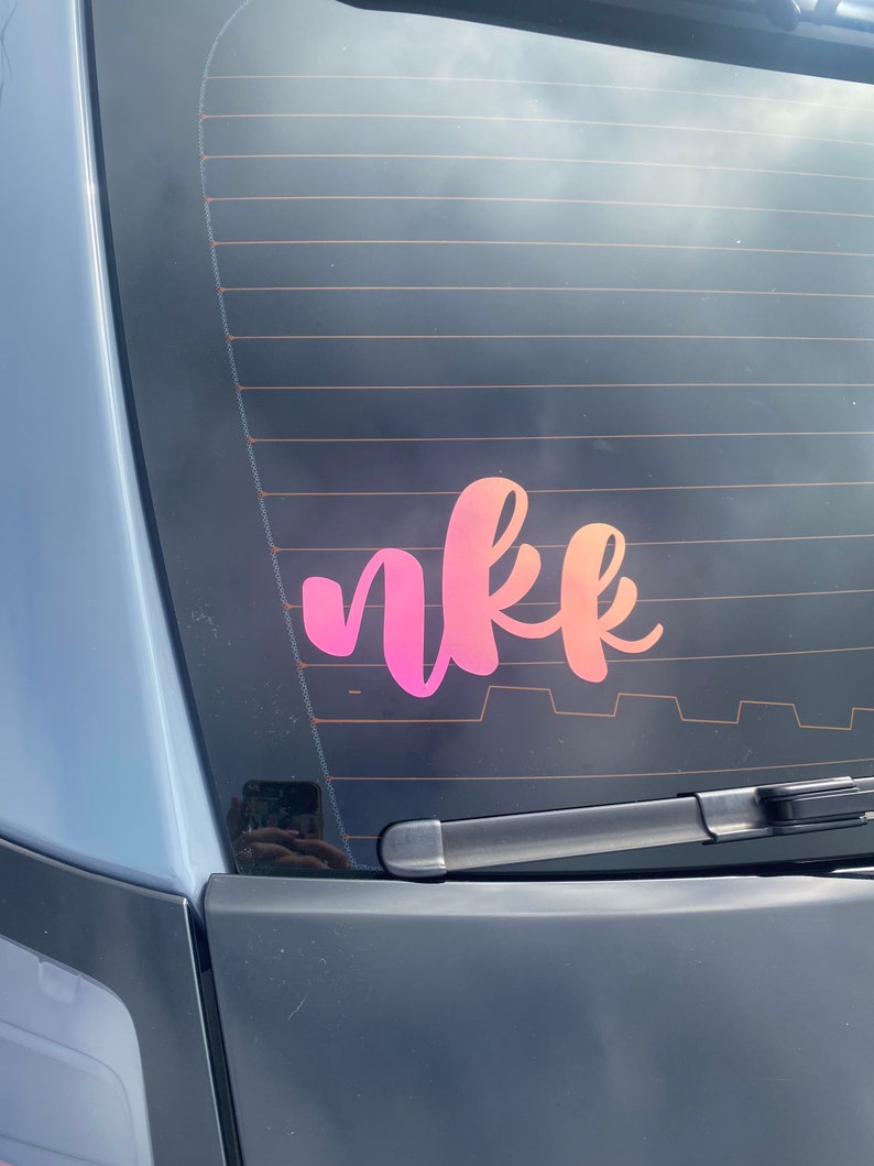 Letter Monogram Decal