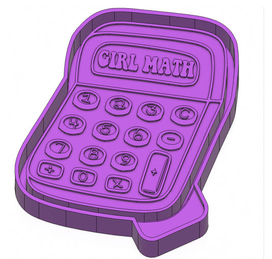 Girl Math Calculator Silicone Mold