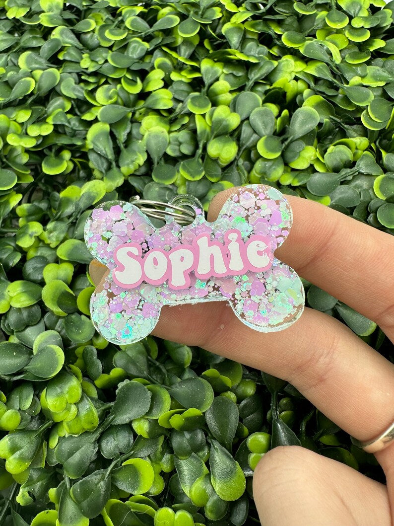 Cotton Candy Resin Animal ID Tags