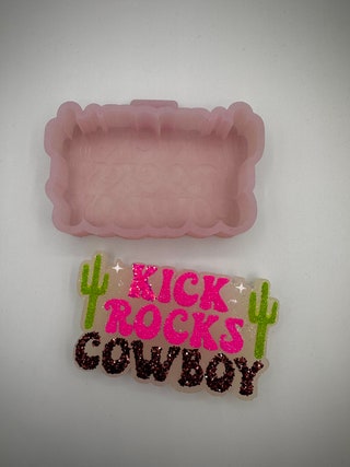 Kick Rocks Cowboy Silicone Mold