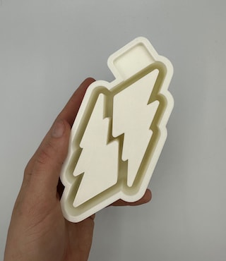 Lightning Bolt Silicone Mold